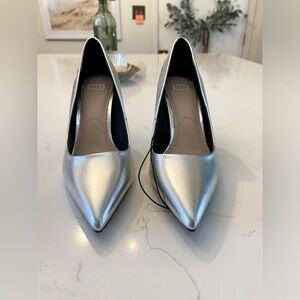 Zara Trafaluc Silver Heel with Gold Detail - Size EUR 37 / US 6.5